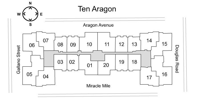 Ten Aragon Key Plan